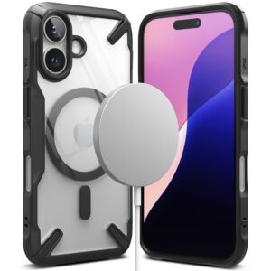 Ringke Fusion X MagSafe dėklas skirtas Iphone 16 - juodos spalvos - Image 2