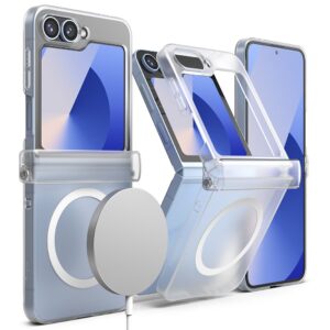 Ringke Slim Hinge MagSafe dėklas skirtas Samsung Galaxy Z Flip 6 - skaidrus Matte - Image 4