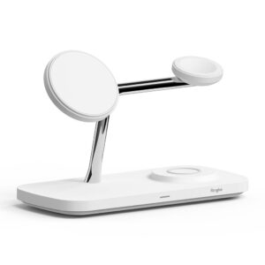 Ringke 3in1 QI2 MagSafe Wireless Charger - baltos spalvos - Image 2