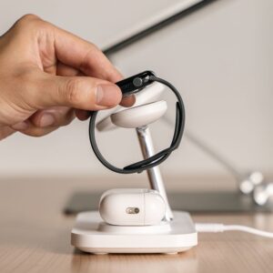 Ringke 3in1 QI2 MagSafe Wireless Charger - baltos spalvos - Image 9