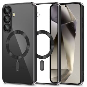 Tech-Protect MagMat MagSafe dėklas skirtas Samsung Galaxy S25+ - skaidrus juodos spalvos - Image 1