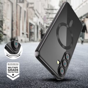 Tech-Protect MagMat MagSafe dėklas skirtas Samsung Galaxy S25+ - skaidrus juodos spalvos - Image 4