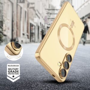 Tech-Protect MagFlex MagSafe dėklas skirtas Samsung Galaxy S25+ - skaidrus Gold - Image 4