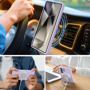 Tech-Protect Liquid Silicone MagSafe dėklas skirtas Samsung Galaxy S25+ - violetinės spalvos - Image 3