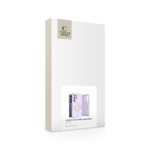 Tech-Protect Liquid Silicone MagSafe dėklas skirtas Samsung Galaxy S25+ - violetinės spalvos - Image 4