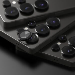 Ringke Camera Frame Protector 2-pack for Samsung Galaxy S25 Ultra - juodos spalvos - Image 5