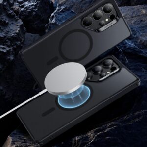 ESR Classic Hybrid Halolock MagSafe dėklas skirtas Samsung Galaxy S25 Ultra - Translucent juodos spalvos - Image 2
