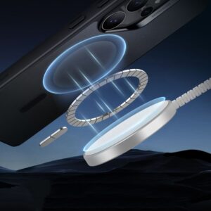 ESR Classic Hybrid Halolock MagSafe dėklas skirtas Samsung Galaxy S25 Ultra - Translucent juodos spalvos - Image 3