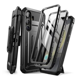 Supcase Unicorn Beetle Pro 2-set dėklas skirtas Samsung Galaxy S25 - juodos spalvos - Image 1