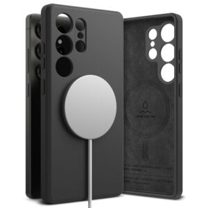 Ringke Silicone MagSafe dėklas skirtas Samsung Galaxy S25 Ultra - juodos spalvos - Image 1