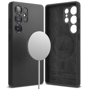 Ringke Silicone MagSafe dėklas skirtas Samsung Galaxy S25 Ultra - juodos spalvos - Image 2