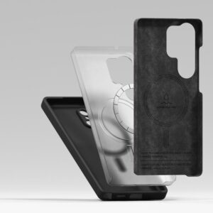 Ringke Silicone MagSafe dėklas skirtas Samsung Galaxy S25 Ultra - juodos spalvos - Image 5