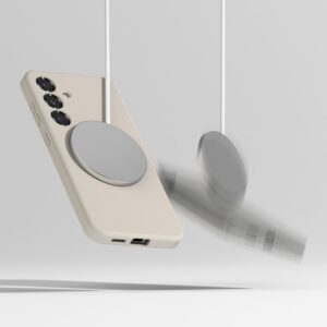 Ringke Silicone MagSafe dėklas skirtas Samsung Galaxy S25+ - Beige - Image 6