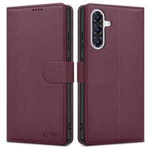 Tech-Protect Wallet dėklas skirtas Samsung Galaxy A36 5G - Burgundy - Image 1