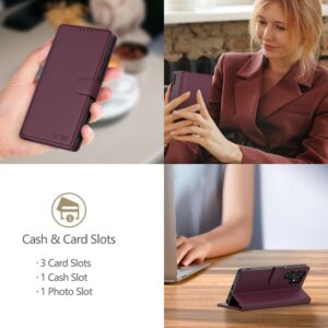 Tech-Protect Wallet dėklas skirtas Samsung Galaxy A36 5G - Burgundy - Image 4