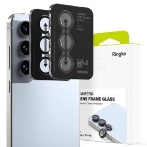 Ringke Camera Frame Protector 2-pack for Samsung Galaxy S24 FE - juodos spalvos