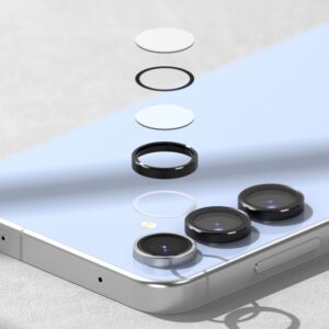 Ringke Camera Frame Protector 2-pack for Samsung Galaxy S24 FE - juodos spalvos - Image 7