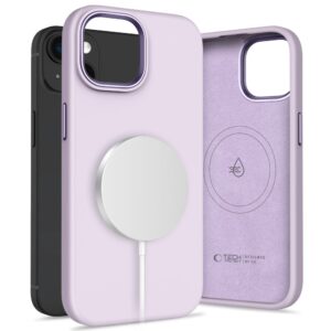 Tech-Protect Silicone Pure Magsafe Apple iPhone 15 Case - violetinės spalvos - Image 1