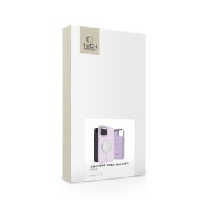 Tech-Protect Silicone Pure Magsafe Apple iPhone 15 Case - violetinės spalvos - Image 4