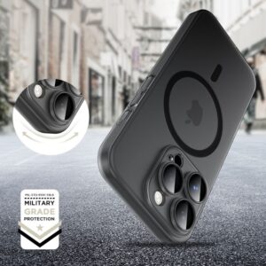 Tech-Protect MagSlim MagSafe Apple iPhone 16e Case - Matte juodos spalvos - Image 4