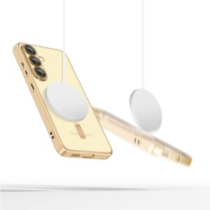 Tech-Protect MagFlex MagSafe dėklas skirtas Samsung Galaxy A26 5G - Transparent Gold - Image 2