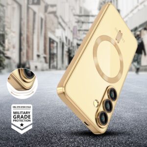 Tech-Protect MagFlex MagSafe dėklas skirtas Samsung Galaxy A26 5G - Transparent Gold - Image 4