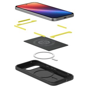 Spigen Rugged Armor Mag MagSafe dėklas skirtas Google Pixel 9A - Matte juodos spalvos - Image 9