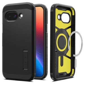 Spigen Tough Armor Mag MagSafe dėklas skirtas Google Pixel 9A - juodos spalvos