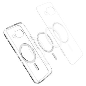 Spigen Ultra Hybrid Mag MagSafe dėklas skirtas Google Pixel 9A - Clear/baltos spalvos - Image 6