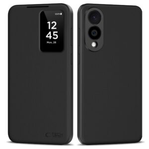 Tech-Protect Smart Wallet dėklas skirtas Samsung Galaxy S25 Edge - Matte juodos spalvos - Image 1