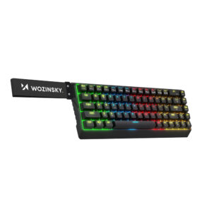 Wozinsky WKGP-1165 Mechaninė žaidimų klaviatūra su RGB pašvietimu, US išdėstymas, SNK Red Switch, uodos spalvos