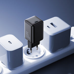 Ładowarka sieciowa Joyroom JR-TCG18 65W 1 x USB-C (wtyczka EU) - juodos spalvos - Image 3