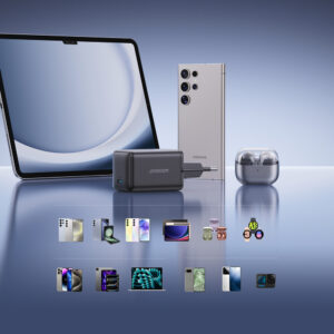 Ładowarka sieciowa Joyroom JR-TCG18 65W 1 x USB-C (wtyczka EU) - juodos spalvos - Image 6