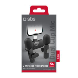 Kit 2 microphones with receiver for video and audio recording - Image 3