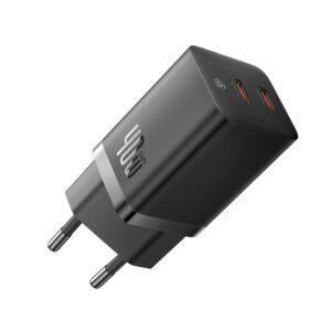 Baseus GaN5 Pro 40W 2xUSB-C Wall Charger - juodos spalvos