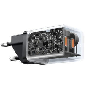 Baseus GaN5 Pro 40W 2xUSB-C Wall Charger - juodos spalvos - Image 6