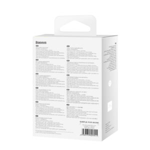 Baseus GaN5 Pro 40W 2xUSB-C Wall Charger - baltos spalvos - Image 8