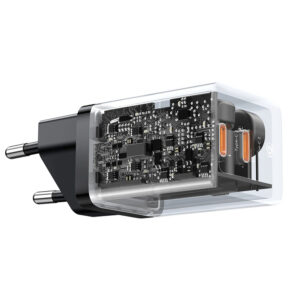 Baseus GaN5 Pro 40W 2xUSB-C Wall Charger - juodos spalvos - Image 6