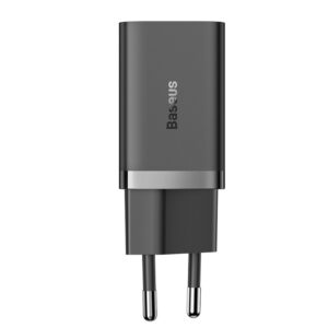 Baseus GaN5 Pro 40W 2xUSB-C Wall Charger - juodos spalvos - Image 3