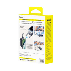 Baseus EnerFill FC21 Qpow 3 Ultra 20000mAh 22.5W Powerbank with Display and Cable Included - juodos spalvos - Image 4