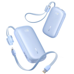 Baseus EnerFill FC21 Qpow 3 Ultra 20000mAh 22.5W Powerbank with Display and Cable Included - mėlynos spalvos - Image 2