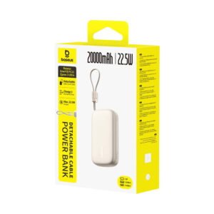 Baseus EnerFill FC21 Qpow 3 Ultra 20000mAh 22.5W Powerbank with Display and Cable Included - Beige - Image 4