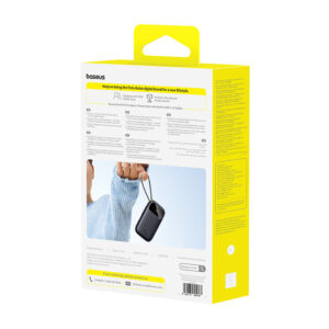 Baseus EnerFill FC31 20000mAh 45W Power Bank with Display with USB-C and Lightning Cables - juodos spalvos - Image 4