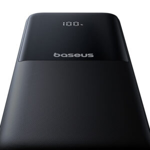 Baseus Lipow 10000mAh 22.5W Powerbank with Dual Built-in Cable with Display (with additional black Baseus Simple USB-A - USB-C 3A 0.2m kabelis) - juodos spalvos - Image 6