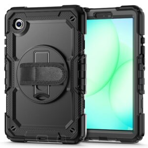 DėklasTech-Protect Solid skirtas Samsung Galaxy Tab A9 / A11 8.7 X110 / X115 / X133 / X135 - juodos spalvos - Image 3