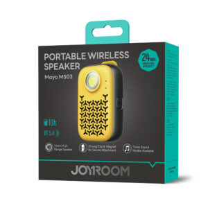 Joyroom Maya JR-MS03 portable Bluetooth kolonėlė with built-in flashlight, resistant - geltonos spalvos - Image 2