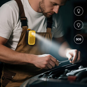 Joyroom Maya JR-MS03 portable Bluetooth kolonėlė with built-in flashlight, resistant - geltonos spalvos - Image 8