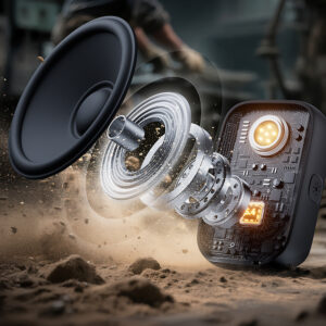 Joyroom Maya JR-MS03 portable Bluetooth kolonėlė with built-in flashlight, resistant - geltonos spalvos - Image 9