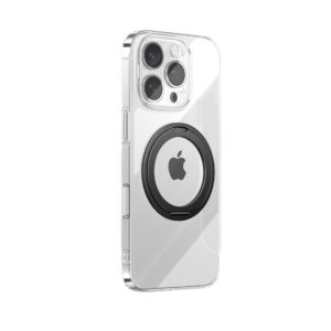 Joyroom JR-16JL6 Apple iPhone 16 Pro Max Ultra-Thin MagSafe Compatible dėklas su 360° Ring Stand - juodos spalvos