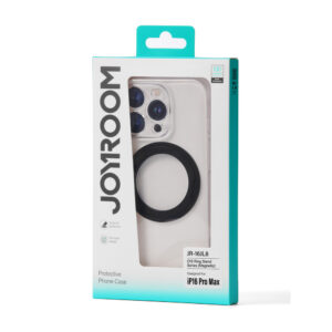 Joyroom JR-16JL6 Apple iPhone 16 Pro Max Ultra-Thin MagSafe Compatible dėklas su 360° Ring Stand - juodos spalvos - Image 2